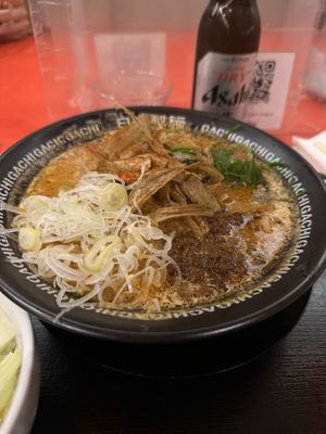 spicy miso ramen  at Jikasei Mensho in Tokyo