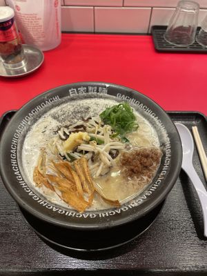vegan miso ramen  at Jikasei Mensho in Tokyo