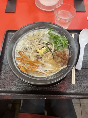 Very tasty vegan ramen and it was 1100 yen! Very good and affordable.  at Jikasei Mensho in Tokyo