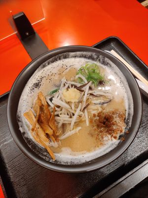 Vegan miso ramen with soy meat at Jikasei Mensho in Tokyo