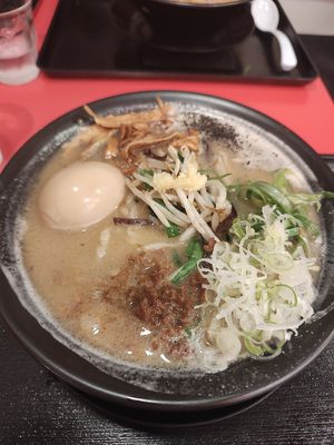 Vegan miso (with additional egg) at Jikasei Mensho in Tokyo