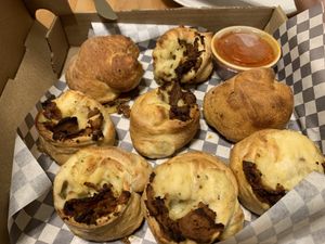 Vegan pep rolls  at Antonio's Pizzeria in Pittsburgh