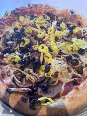 Vegan supreme  at Antonio's Pizzeria in Pittsburgh