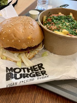 Burger and loaded fries  at Mother Burger - Saldanha in Lisbon