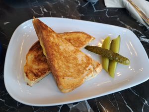 Dairy free grilled cheese at Craft Cafe in New Westminster