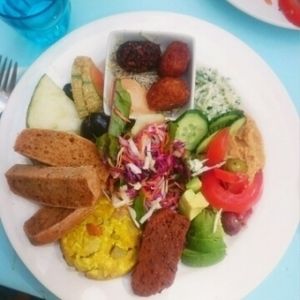 Brunch plate at Café N at Cafe N in Copenhagen