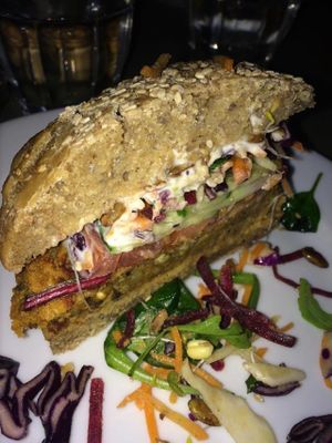 Their sandwich! So cheap 59kr. / 8,63USD and very tasty. All of their menu items are so inexpensive compared to the taste and quality of their food! at Cafe N in Copenhagen