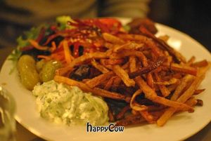 veggie balls plate at Cafe N in Copenhagen