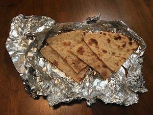 Roti (order without butter) at Sizzler Cuisine of India in Jackson