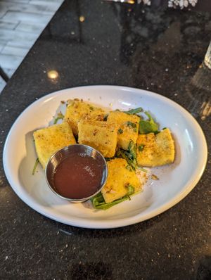 Shaky garlic tofu at Poor Calvin's in Atlanta