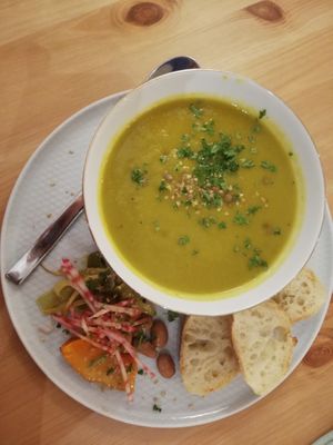 Great soup at Ventre Content in Liege