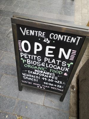 Outside at Ventre Content in Liege