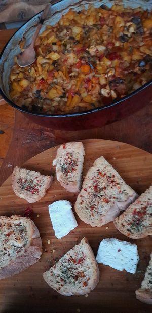 Bruschetta mit Schafskäse at Villa Dihovo in Dihovo