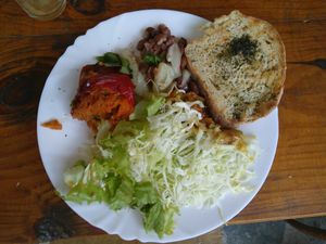 Vegan dish at Villa Dihovo at Villa Dihovo in Dihovo