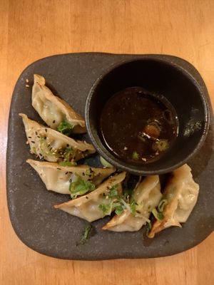 Vegan gyoza at BON in Prague