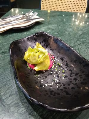 Lunch portion gyoza at The Green Affair - Chiado in Lisbon