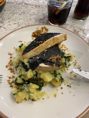Tofu and mashed potatoes at The Green Affair - Chiado in Lisbon