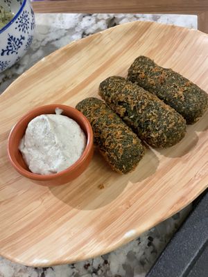 Spinach croquettes at The Green Affair - Chiado in Lisbon