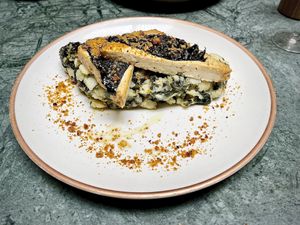 Amazing vegan tofu dish   at The Green Affair - Chiado in Lisbon