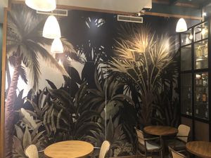 Wallpaper and room divider  at The Green Affair - Chiado in Lisbon