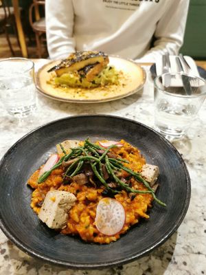 Vegan Portuguese dishes at The Green Affair - Chiado in Lisbon