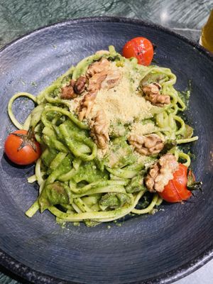 Pesto pasta  at The Green Affair - Chiado in Lisbon