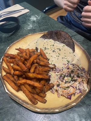 seitan steak  at The Green Affair - Chiado in Lisbon
