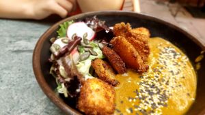 Katsu curry at The Green Affair - Chiado in Lisbon