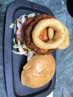 Green burger  at The Green Affair - Chiado in Lisbon