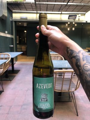 Green wine  at The Green Affair - Chiado in Lisbon