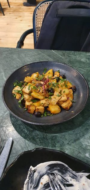 Prato do dia (tofu à Gomes de sá) at The Green Affair - Chiado in Lisbon