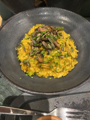 Squash risotto- amazing  at The Green Affair - Chiado in Lisbon