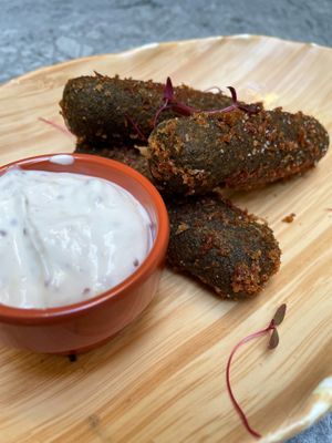 Spinach croquette at The Green Affair - Chiado in Lisbon