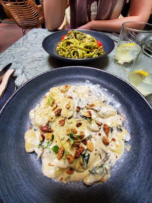 Mushroom gnocci at The Green Affair - Chiado in Lisbon