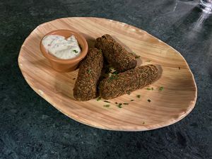 Spinach Croquettes at The Green Affair - Chiado in Lisbon