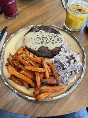 Seitan steak  at The Green Affair - Chiado in Lisbon
