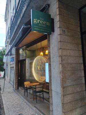 Outside at The Green Affair - Chiado in Lisbon