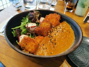 Katsu curry at The Green Affair - Chiado in Lisbon