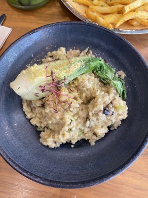 Mushroom risotto 🤤  at The Green Affair - Chiado in Lisbon