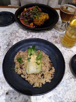 Risotto and cauliflower at The Green Affair - Chiado in Lisbon
