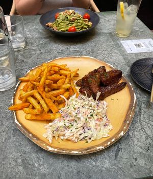 seitan ribs  at The Green Affair - Chiado in Lisbon
