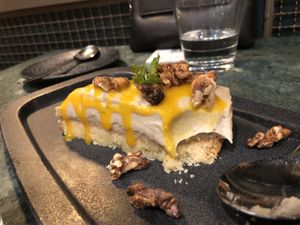 Mango cheesecake  at The Green Affair - Chiado in Lisbon