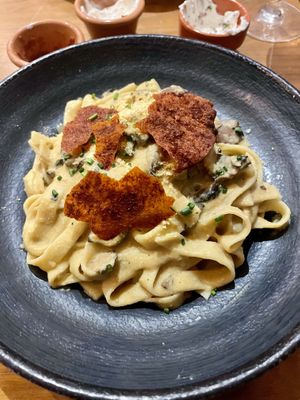 Tagliatelle Carbonara   at The Green Affair - Chiado in Lisbon