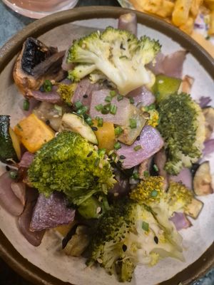 Roasted veg at The Green Affair - Chiado in Lisbon