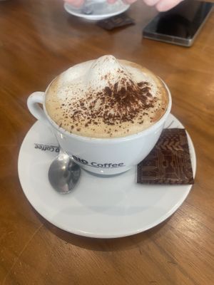 Soya cappuccino  at The Green Affair - Chiado in Lisbon