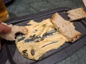 Humus ohne veg. Feta at The Green Affair - Chiado in Lisbon