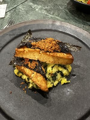 Tofu with seaweed   at The Green Affair - Chiado in Lisbon