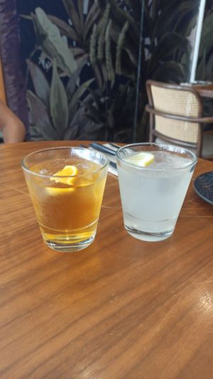 Homemade ice tea and lemonade at The Green Affair - Chiado in Lisbon