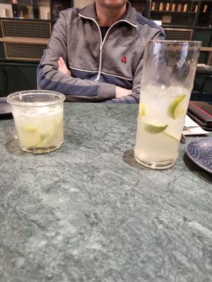 Moscow mule and caipirinha at The Green Affair - Chiado in Lisbon