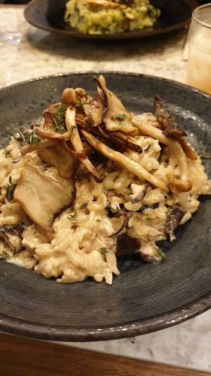 Mushroom risotto at The Green Affair - Chiado in Lisbon